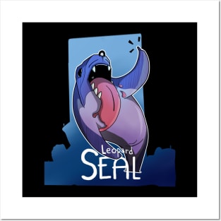 The leopard seal satirizes Posters and Art